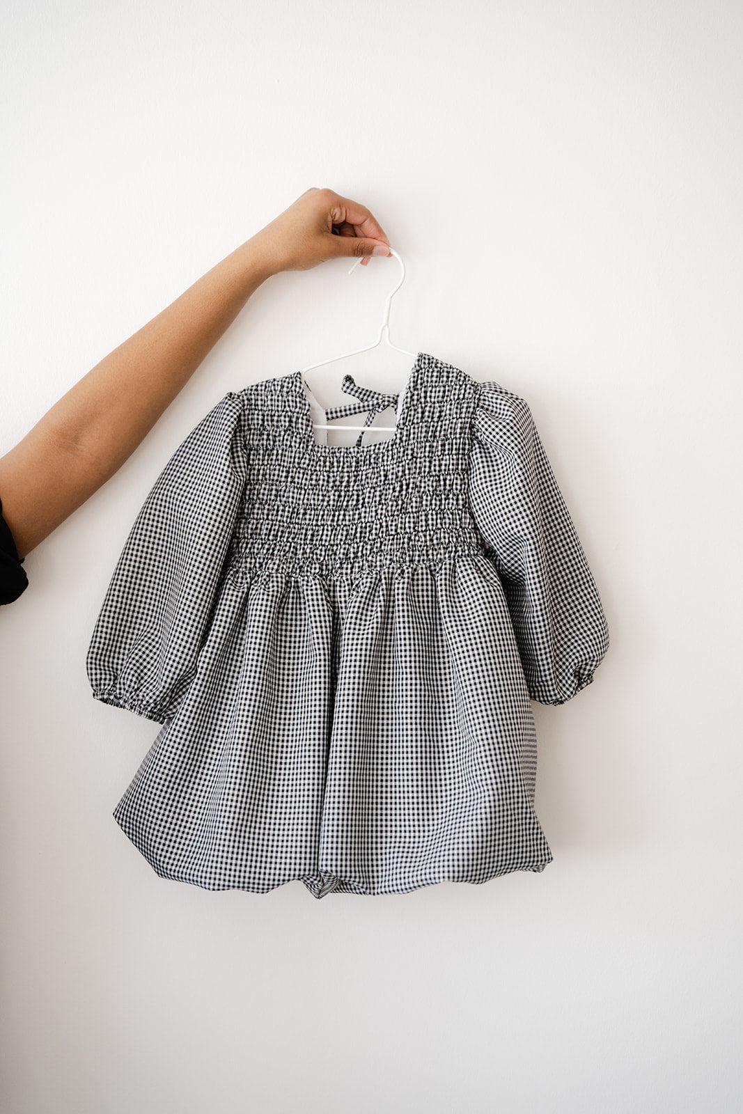 Vestido Vichy Manga Balão