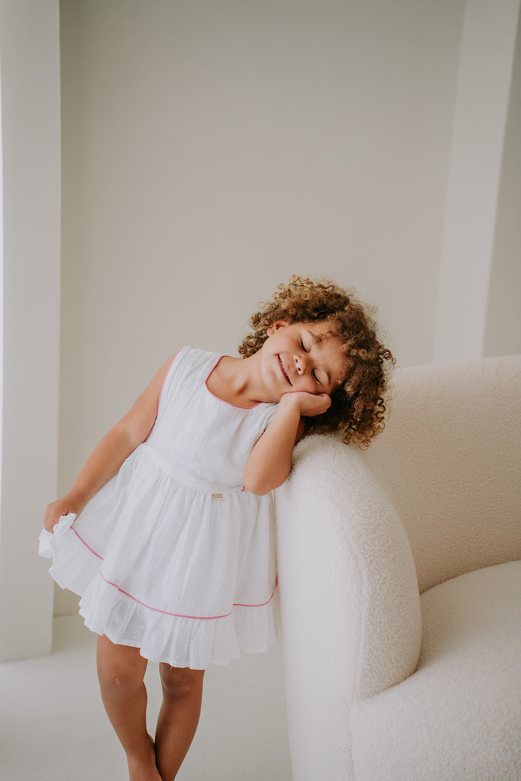 Vestido 3 em 1 - Branco e Rosa