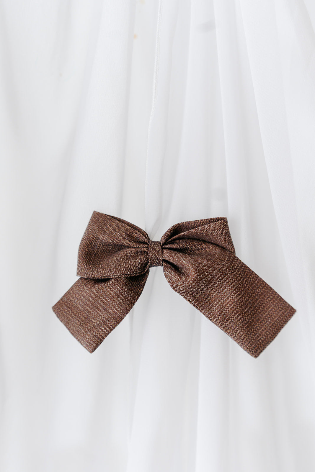 Laço de Cabelo Castanho Chocolate