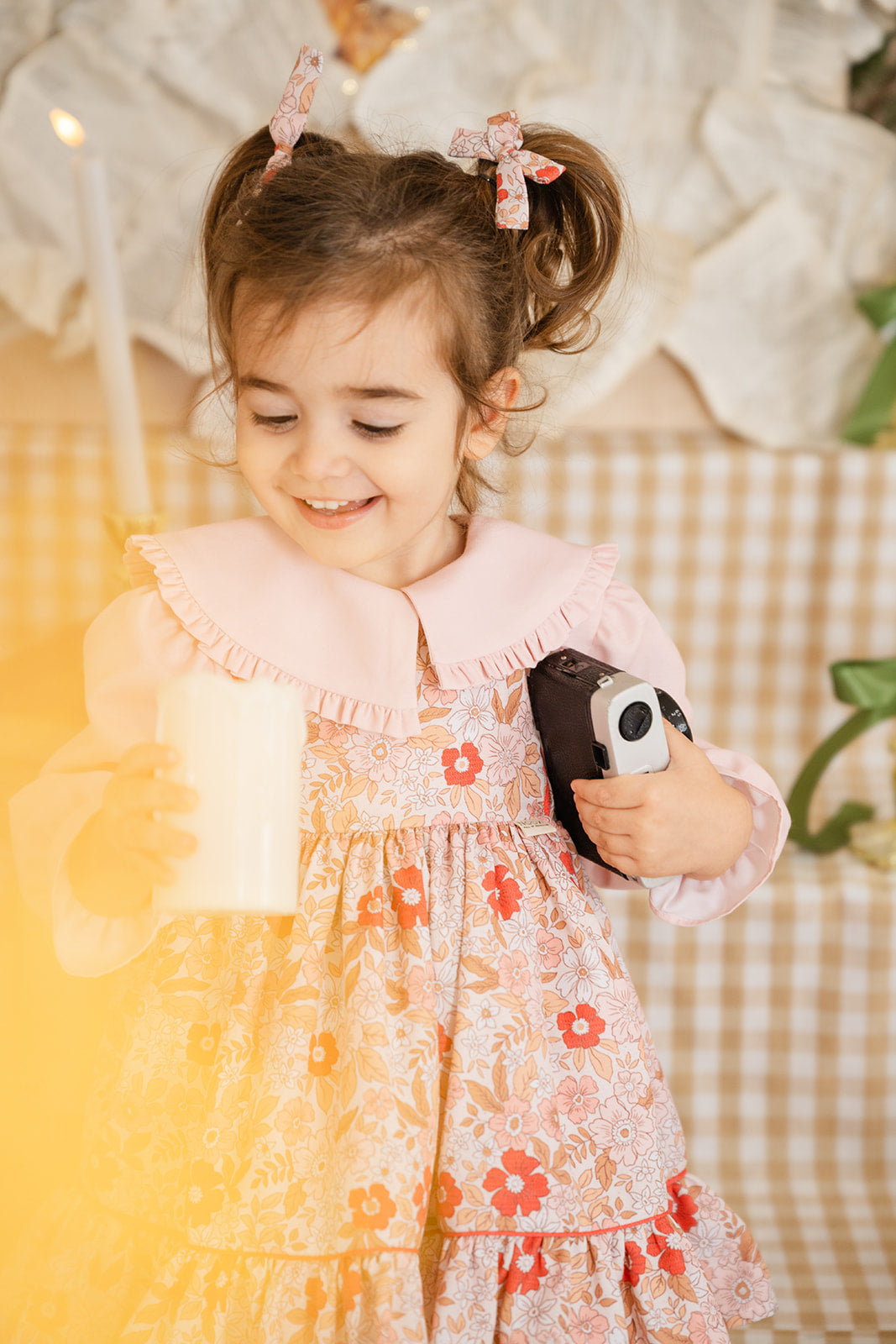 Camisa Infantil Rosa Pastel