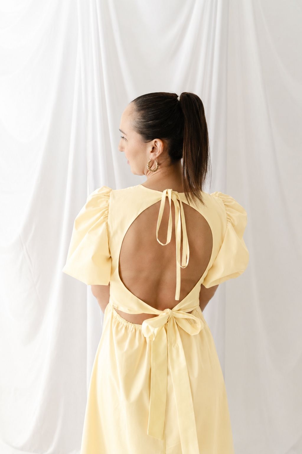 Vestido CHÉRIE Amarelo Manteiga