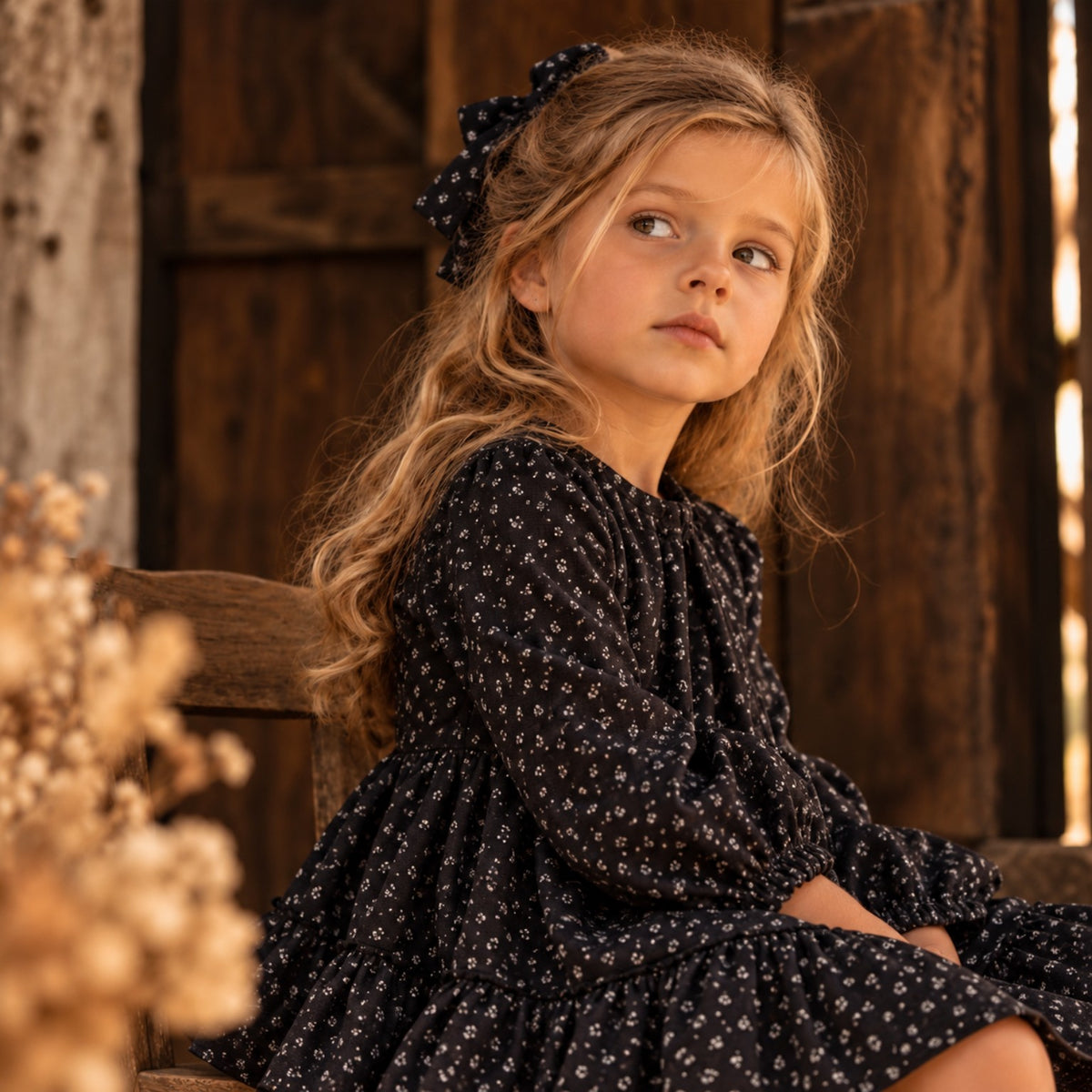 Vestido Floral Preto 🖤