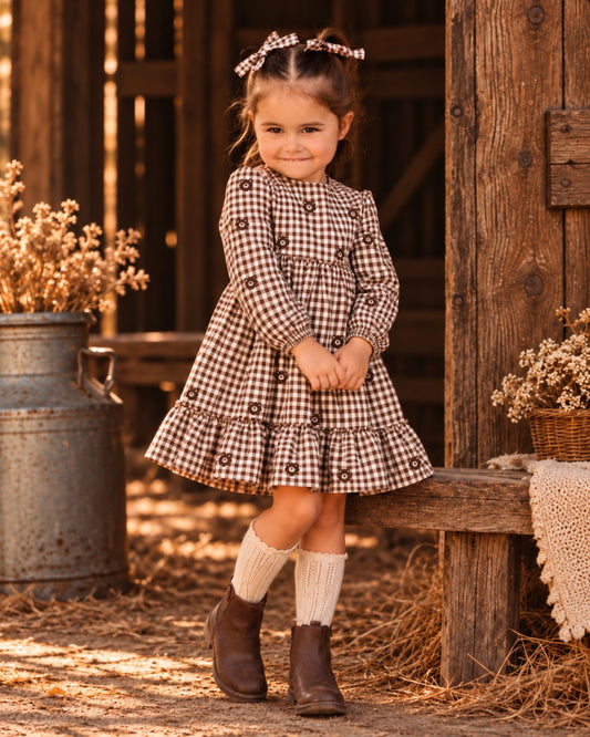 Vestido Ursinhos Chocolate 🧸