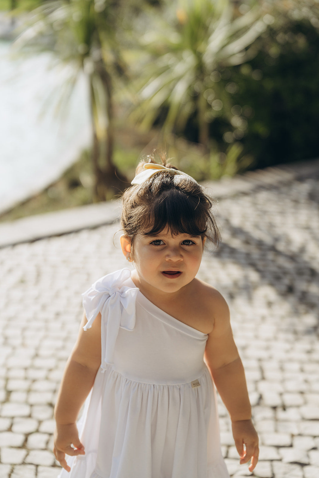 Vestido de um ombro - Branco