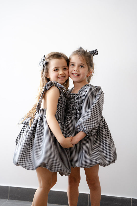 Vestido Vichy Manga Balão