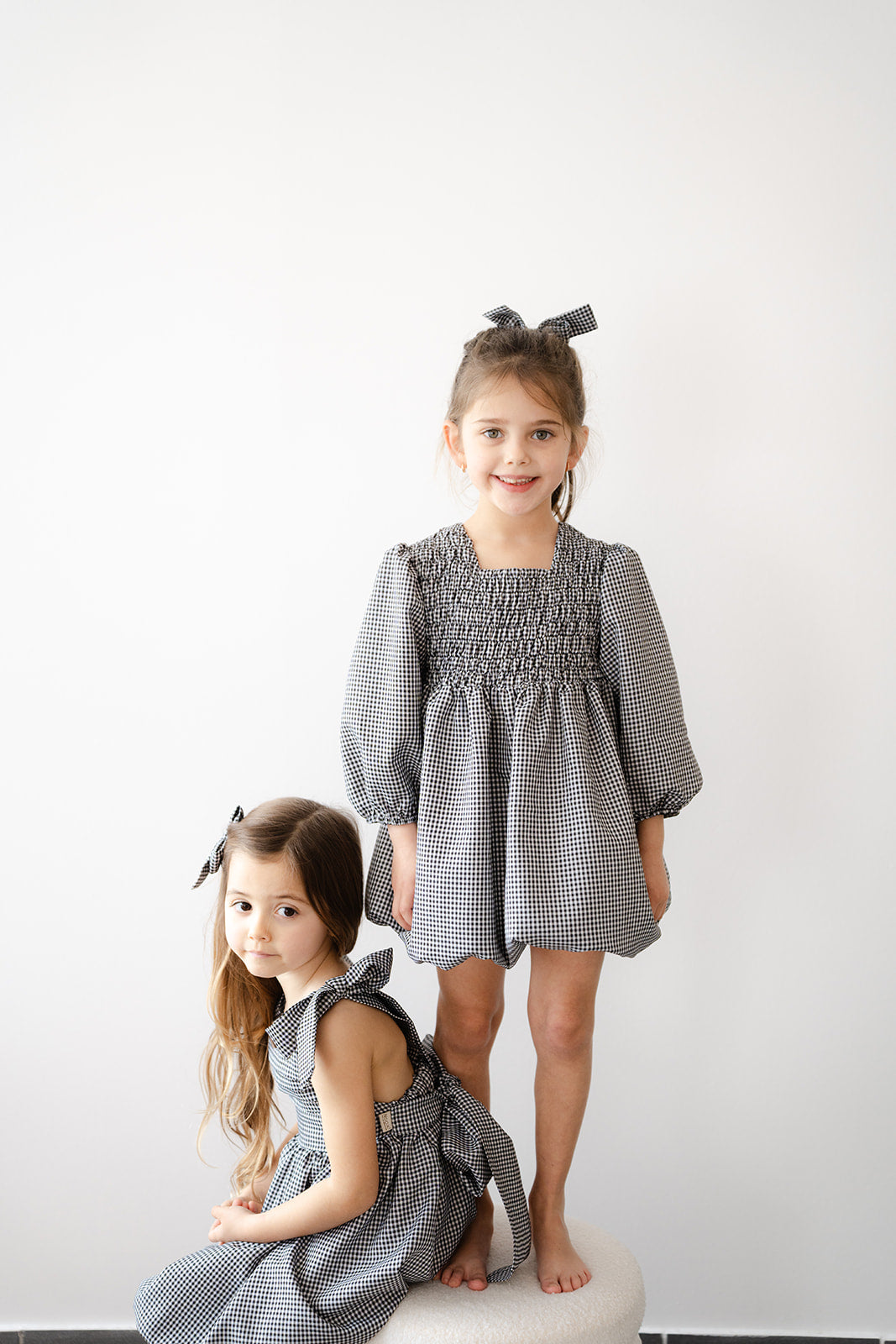 Vestido Vichy Manga Balão