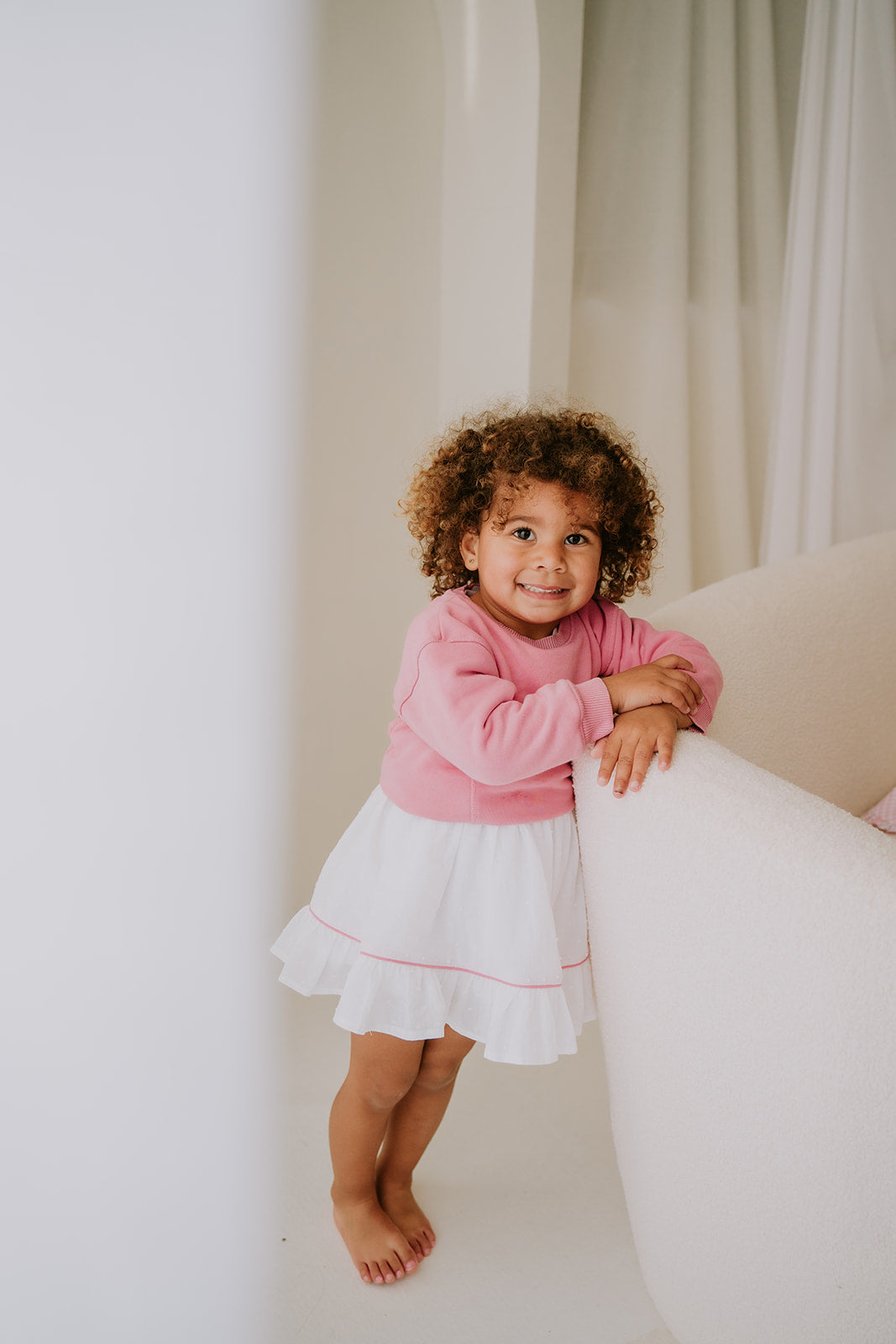 Vestido 3 em 1 - Branco e Rosa