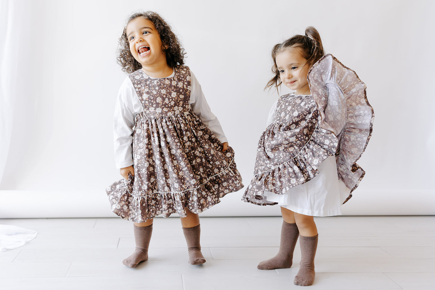 Vestido 3 em 1 - Floral Castanho