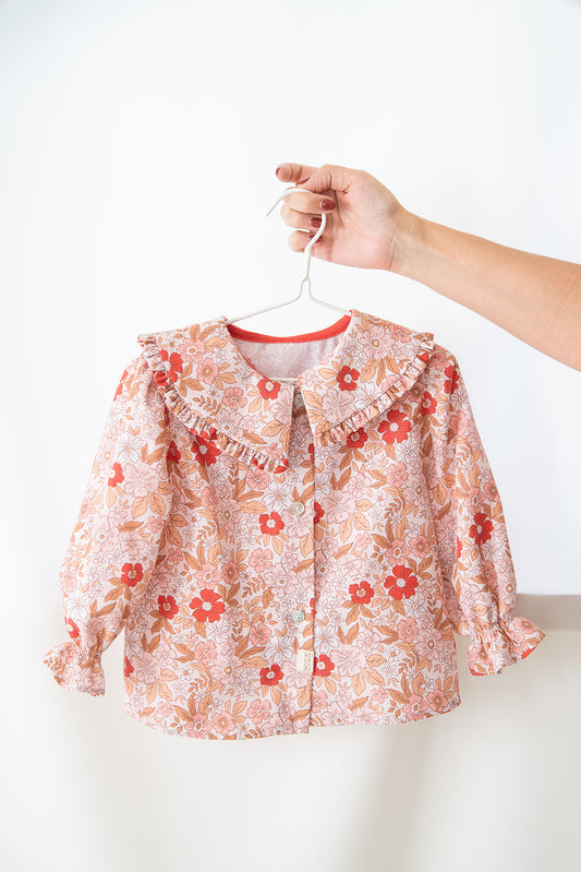 Camisa Infantil Floral “Bouquet Romântico”