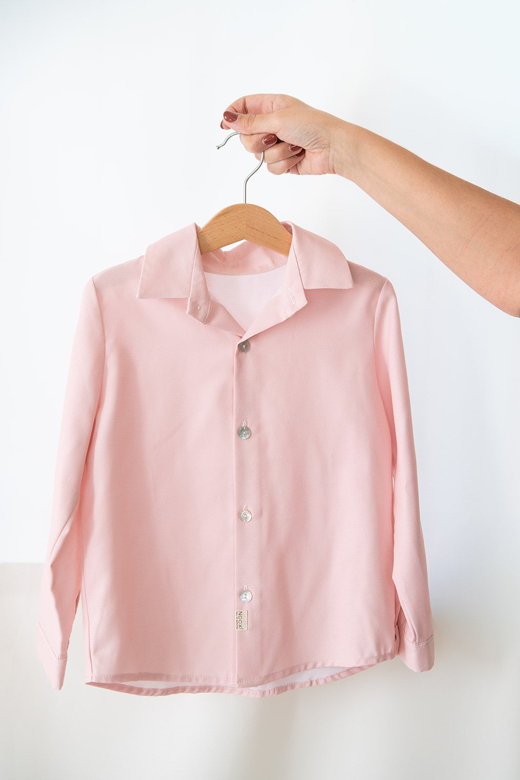 Camisa de Menino Rosa Pastel