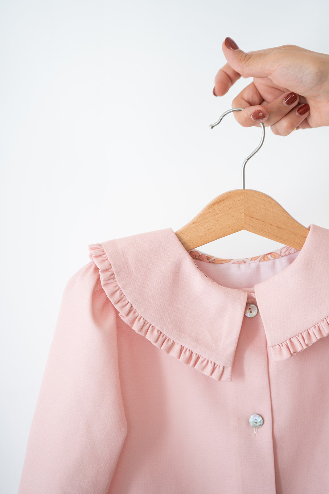 Camisa Infantil Rosa Pastel