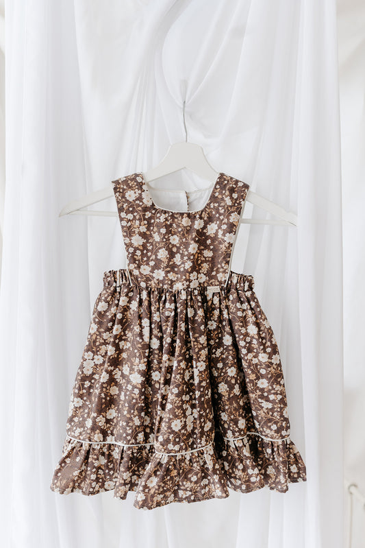 Vestido 3 em 1 - Floral Castanho