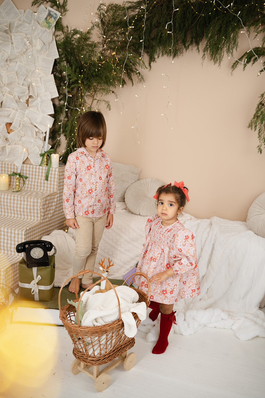 Camisa de Menino Floral Natal