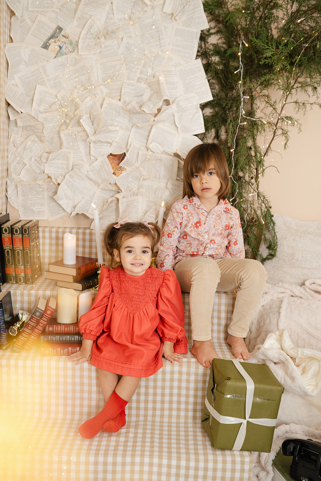 Camisa de Menino Floral Natal