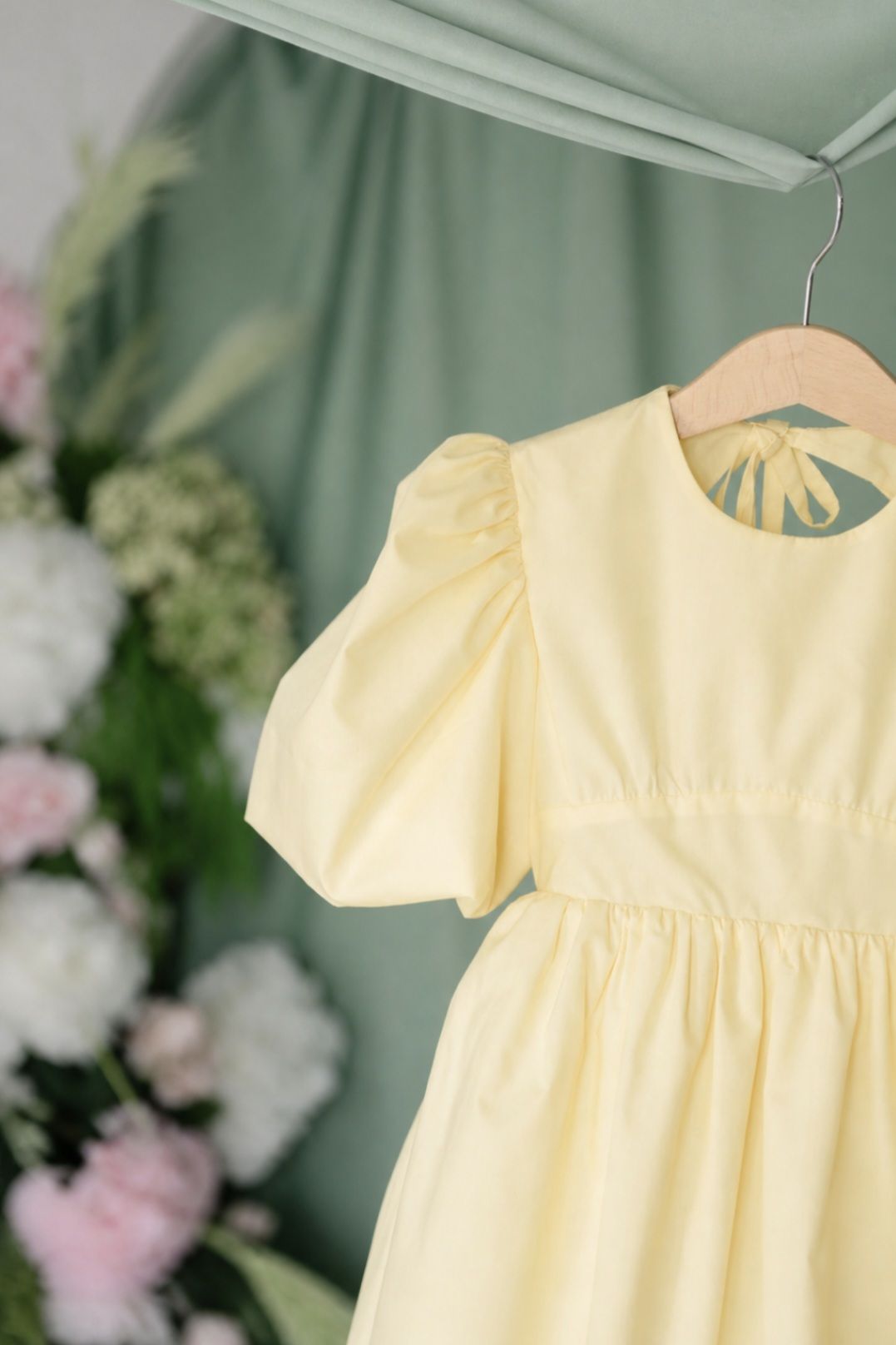Vestido CHÉRIE Amarelo Manteiga - Criança