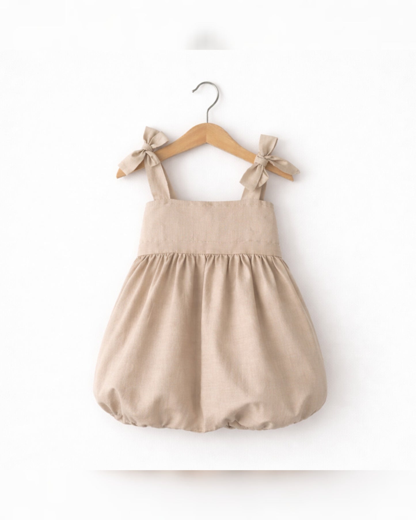 Vestido de Alças Bege